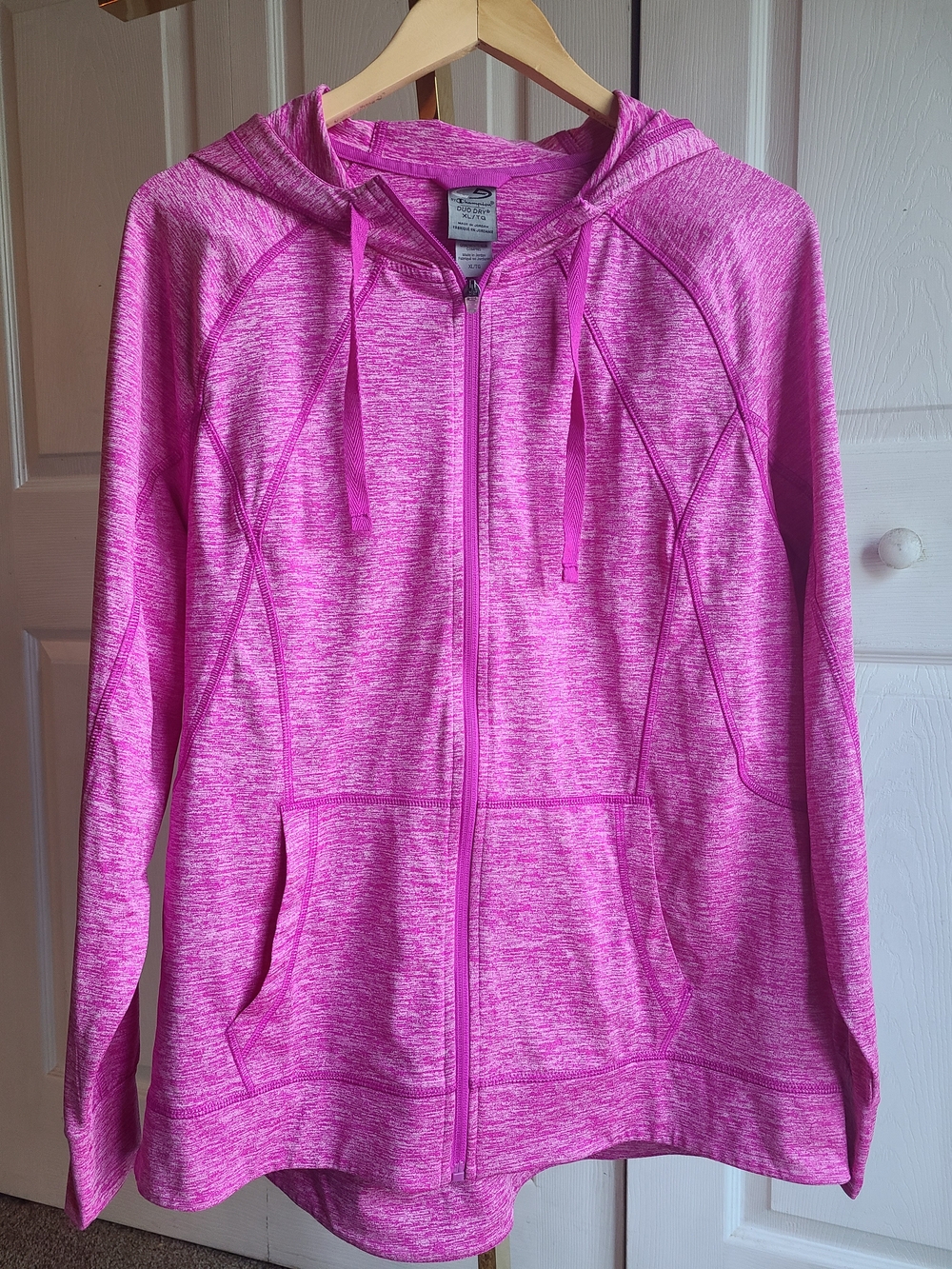 Champion Pink Marled Full-Zip Hooded Jacket